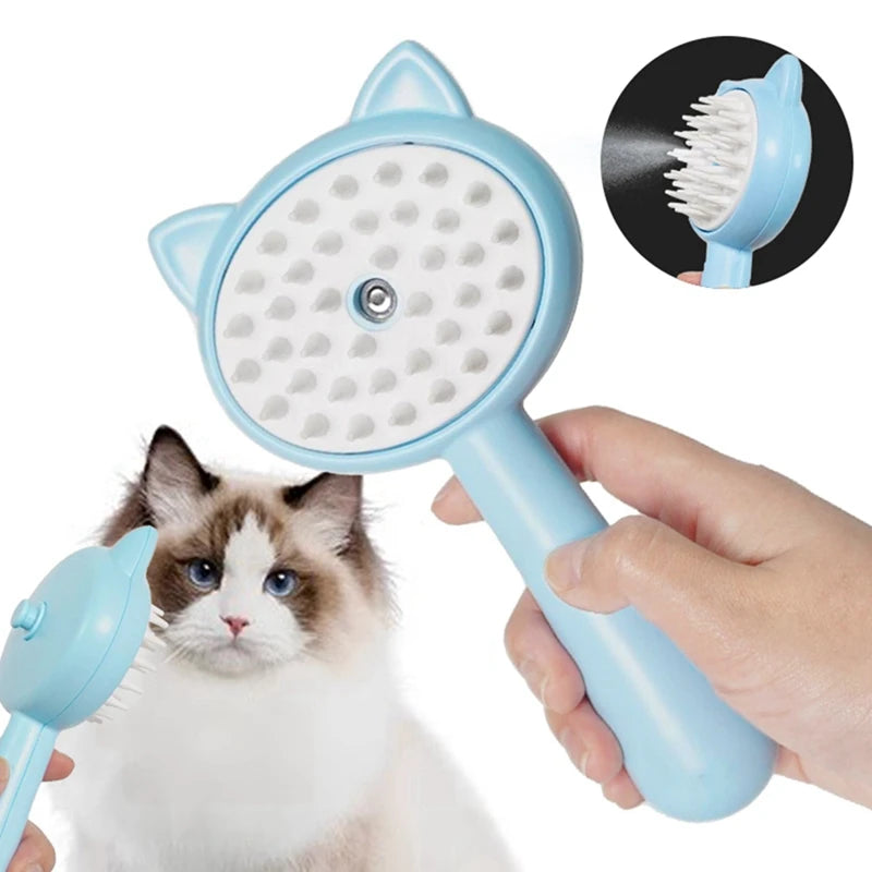 Cats Steamy Brush Pet Dog Brush Electric Spray Cat Hair Brushes.