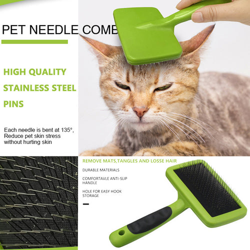 3-piece pet massage set: bath gloves and grooming comb.