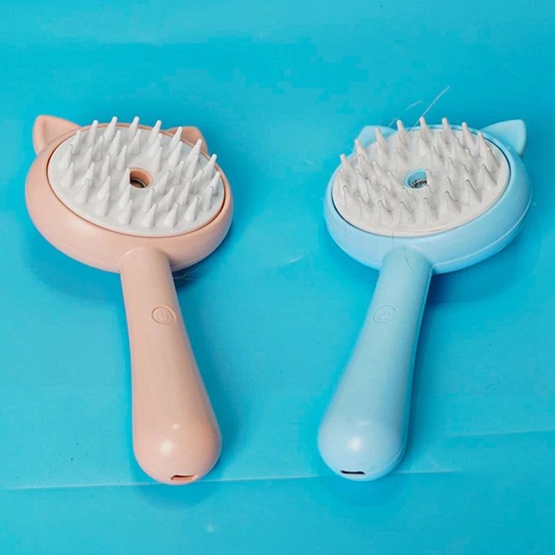Cats Steamy Brush Pet Dog Brush Electric Spray Cat Hair Brushes.