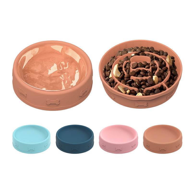 Multifunctional 2-in-1 portable silicone pet bowl