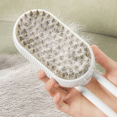 3-in-1 Electric Steam Grooming Brush for Cats and Dogs – Massage and Spray Comb