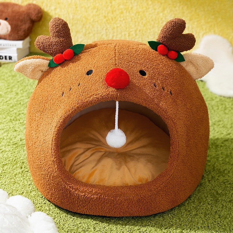Toast-shaped pet bed with an open/semi-enclosed design.