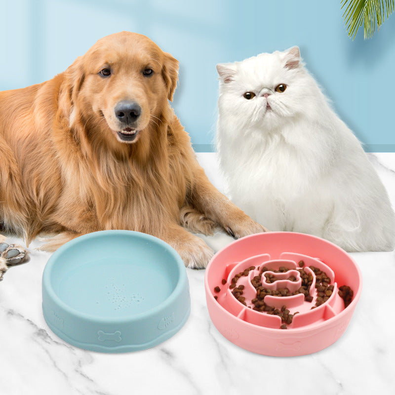 Multifunctional 2-in-1 portable silicone pet bowl