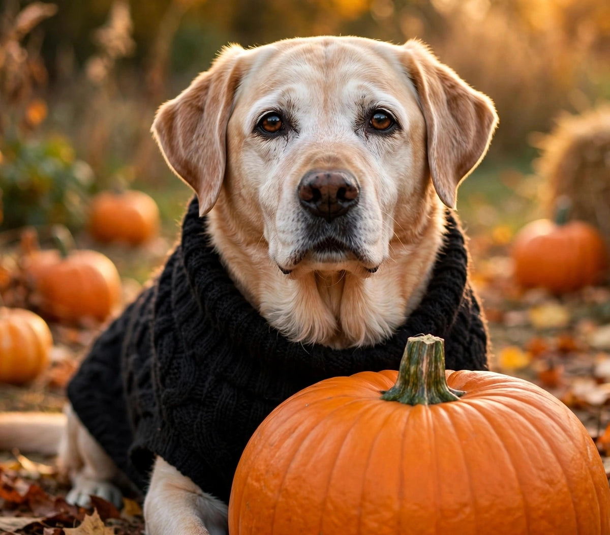 Suéter de Calabaza para Perro Senior – NACOCO